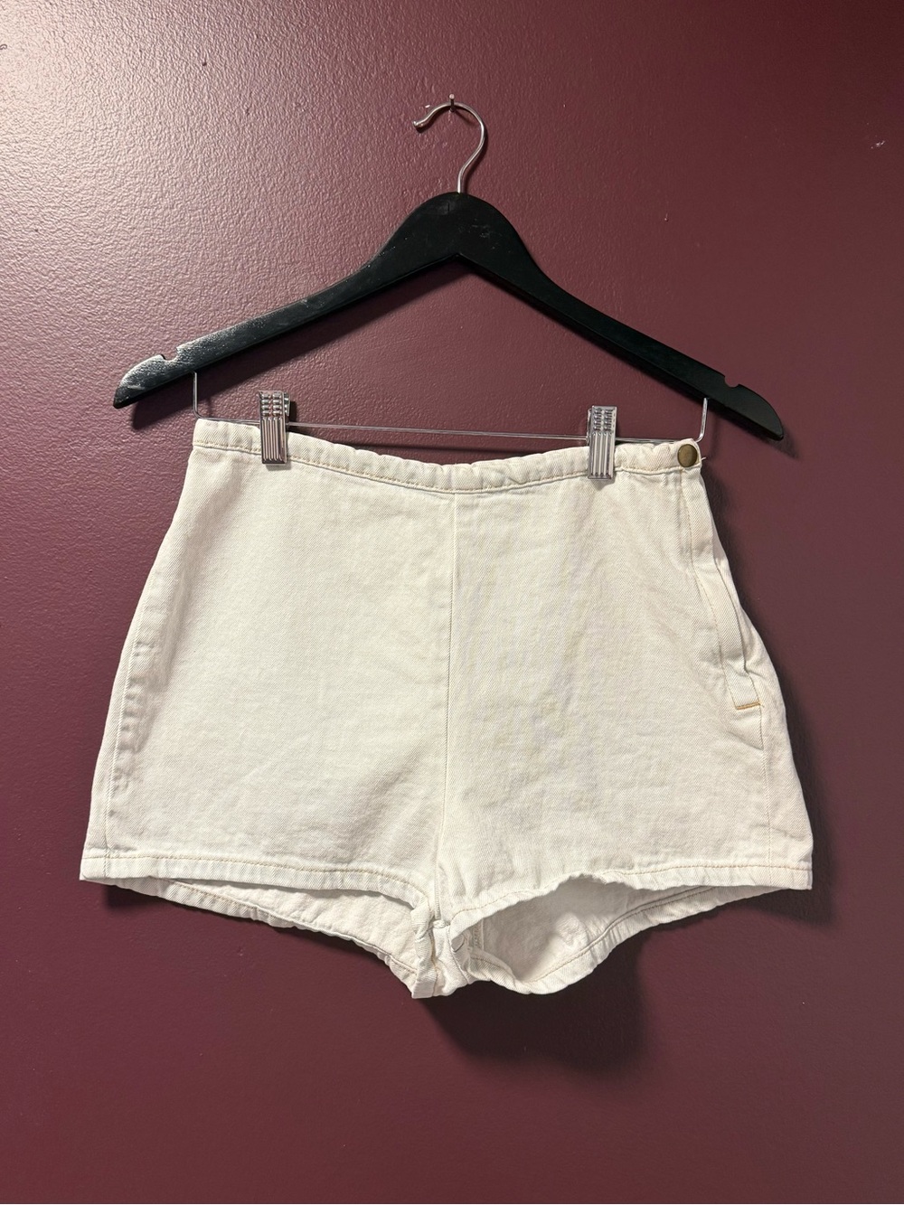 American Apparel Denim High-Waist Shorts